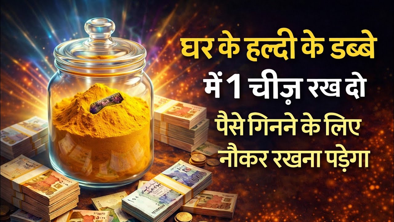 हल्दी के डब्बे मे ये 1 चीज़ रख देना | घर मे रिज़्क़ दौलत बरकत लाने का ख़ुफ़िया अमल