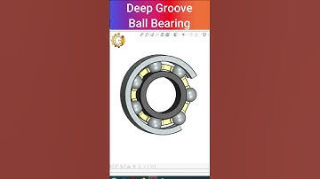 Deep Groove Ball Bearing #shorts #cadmonkeys #shortvideo #solidworks #ballbearing  #shortsfeed