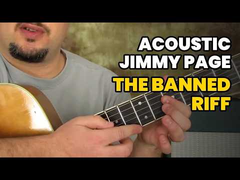 Acoustic Jimmy Page Style: The Riff They Ban in Guitar Stores