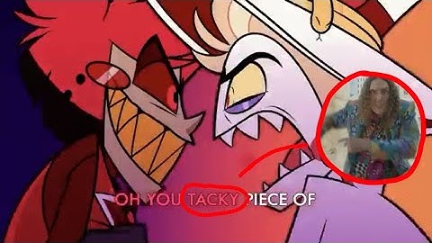 First hour of Hazbin Polka but every repeated word loops to its last instance