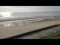 Blackpool beach view from promenade 