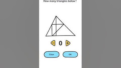 Brain out level no 161 How many triangles below?