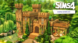 Tiny Medieval Castle ||  Castle estate kit || The Sims 4  Speed Build  NO CC