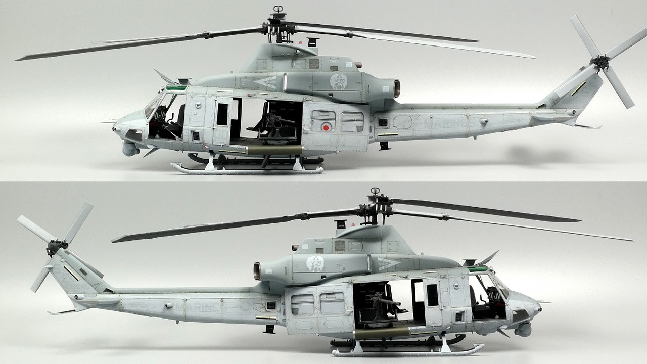 UH-1Y USMC VENOM (아카데미과학 1/35 Scale) #77 - YouTube