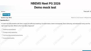 NBEMS NEET PG MOCK TEST 2026