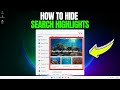 💥How to Hide Search Highlights on Windows 11
