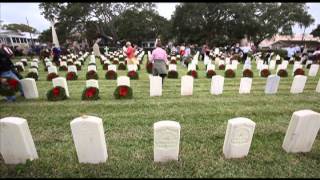 Wreaths Across America At St. Augustine National Cemetery