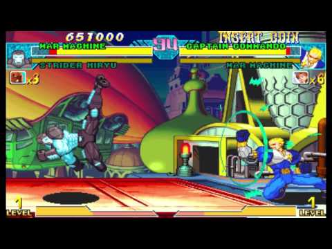 Marvel vs Capcom 1 ( Arcade ) - War Machine / Strider Hiryu ( Nov 13, 2016 )
