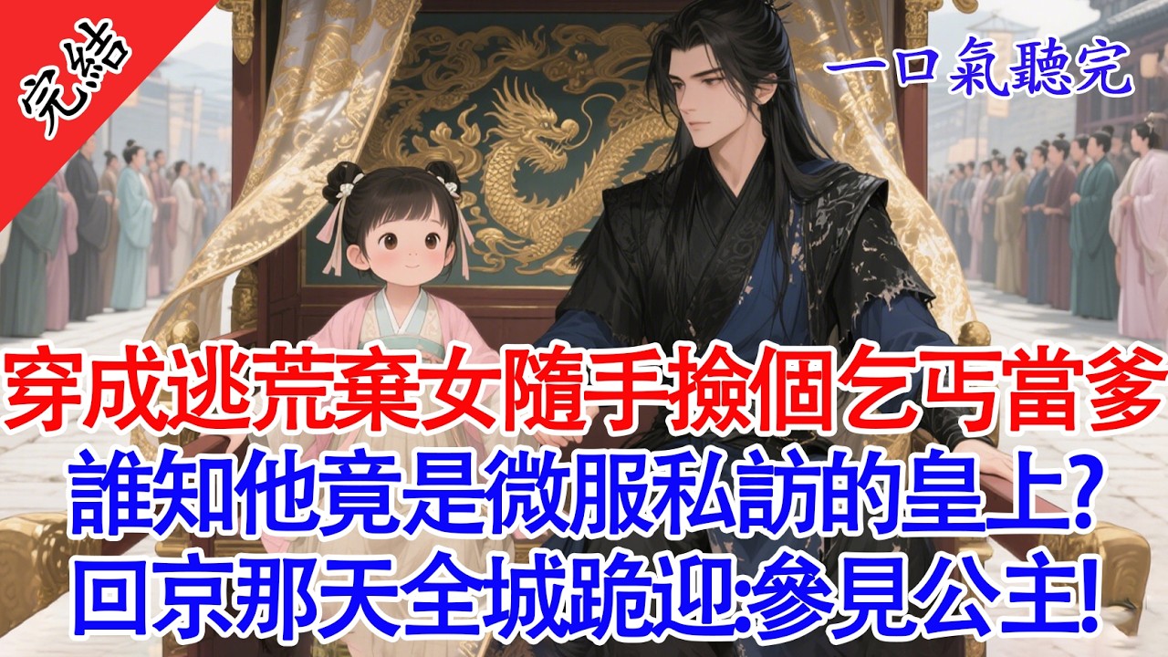 【一口氣看完】同樣是穿越，憑什麼人家開空間住豪宅，我蘇幼幼睜眼就在逃荒路上吃土？隨手撿個乞丐當爹求活命！相依為命回到京城，誰知他竟是微服私訪的暴君？#萌娃 #爽文 ￥#完結