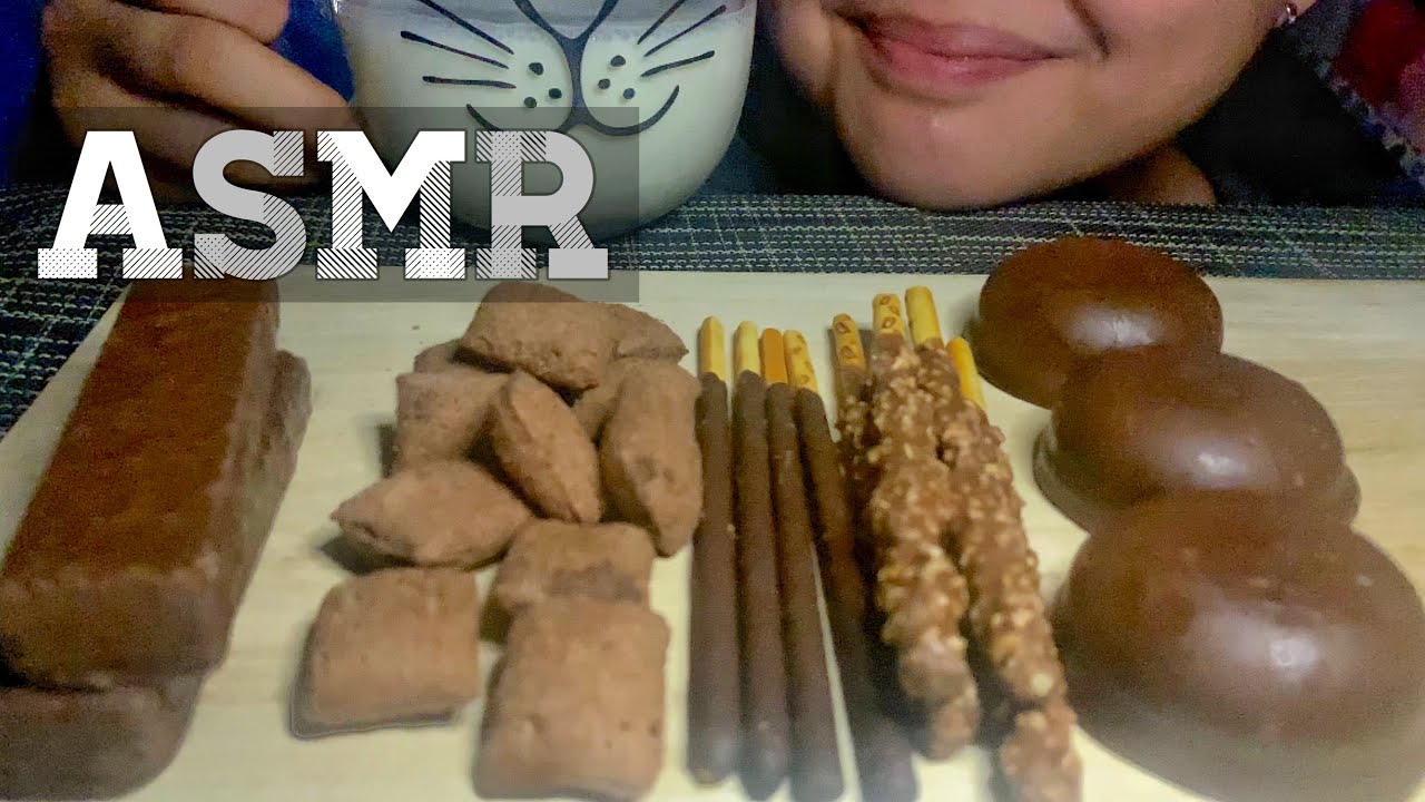 ASMR Favorite Chocolate Snacks | No Talking | Eating Sounds - YouTube