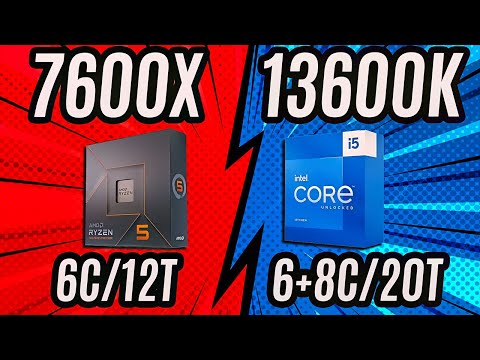 Ryzen 5 7600X vs Core i5 13600K - Game Benchmarks