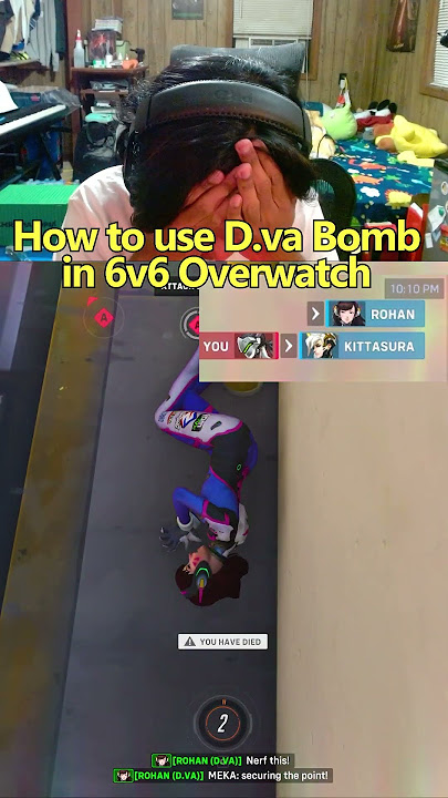 Full proof guide on how to use D.va bomb #overwatch #dva #funny