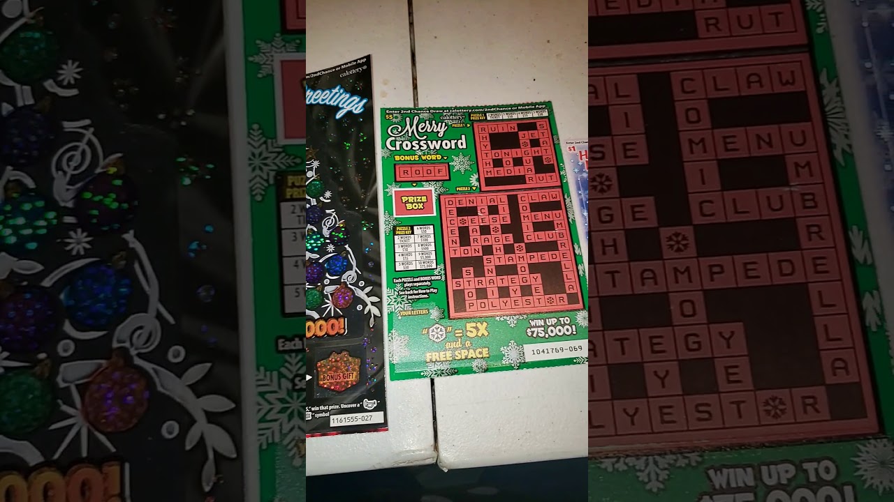 New Holiday Ca Lottery Scratchers 10, 5, 1 YouTube