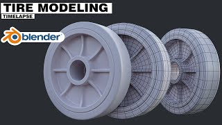 Tire Modeling in Blender -  Timelapse Tutorial