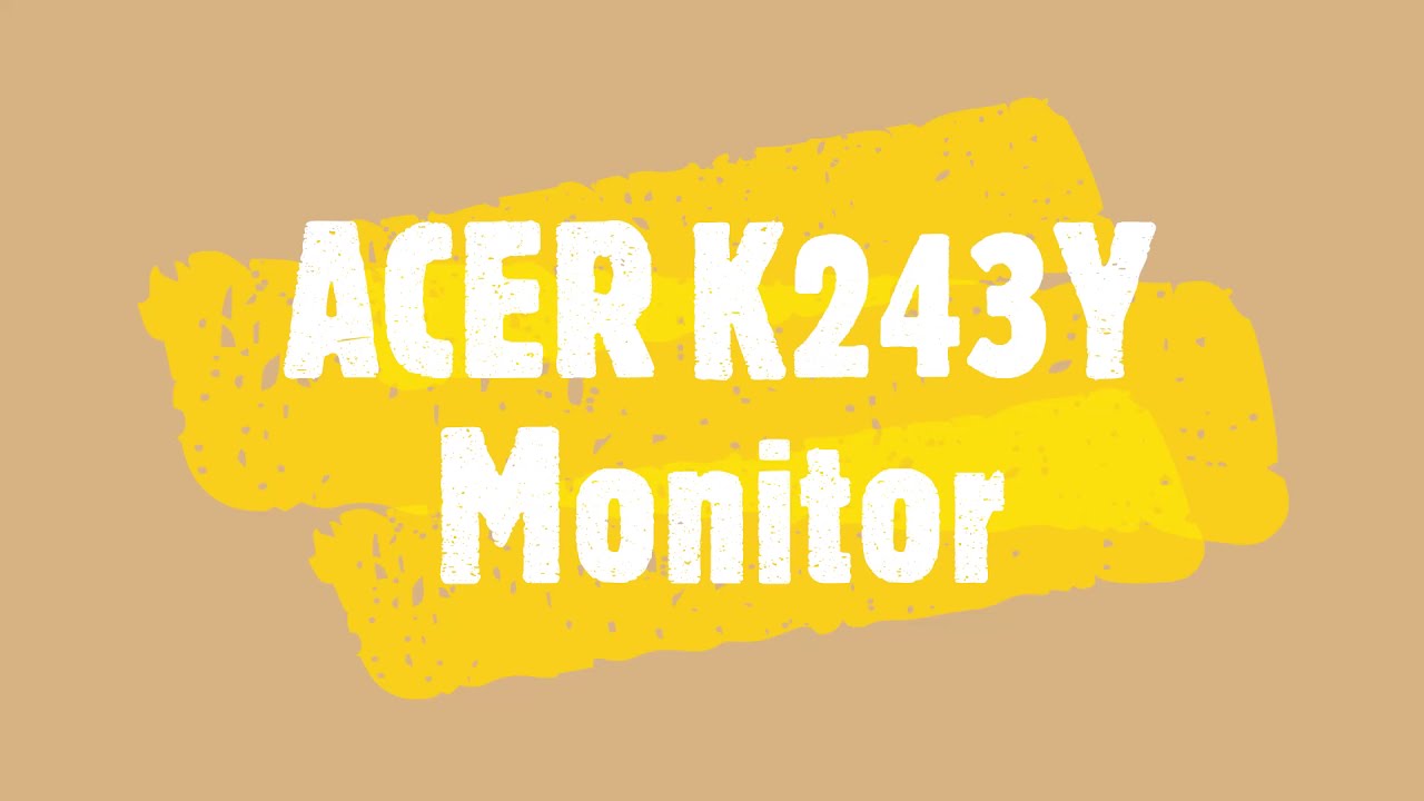 Acer K243Y FHD Monitor - YouTube