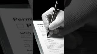 Permit to work system #constructionsafety #marginofsafety #hse #workplacesafety