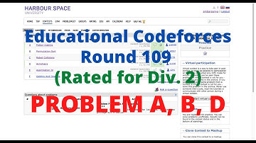 Problem A, B, D | Educational Codeforces Round 109 (Rated for Div. 2)