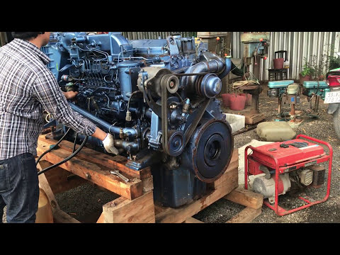 0903070753++ Máy tàu thuỷ ISUZU6RB1 520PS | Động Cơ diesel Thuỷ ISUZU | Máy thuỷ cũ nhập khẩu