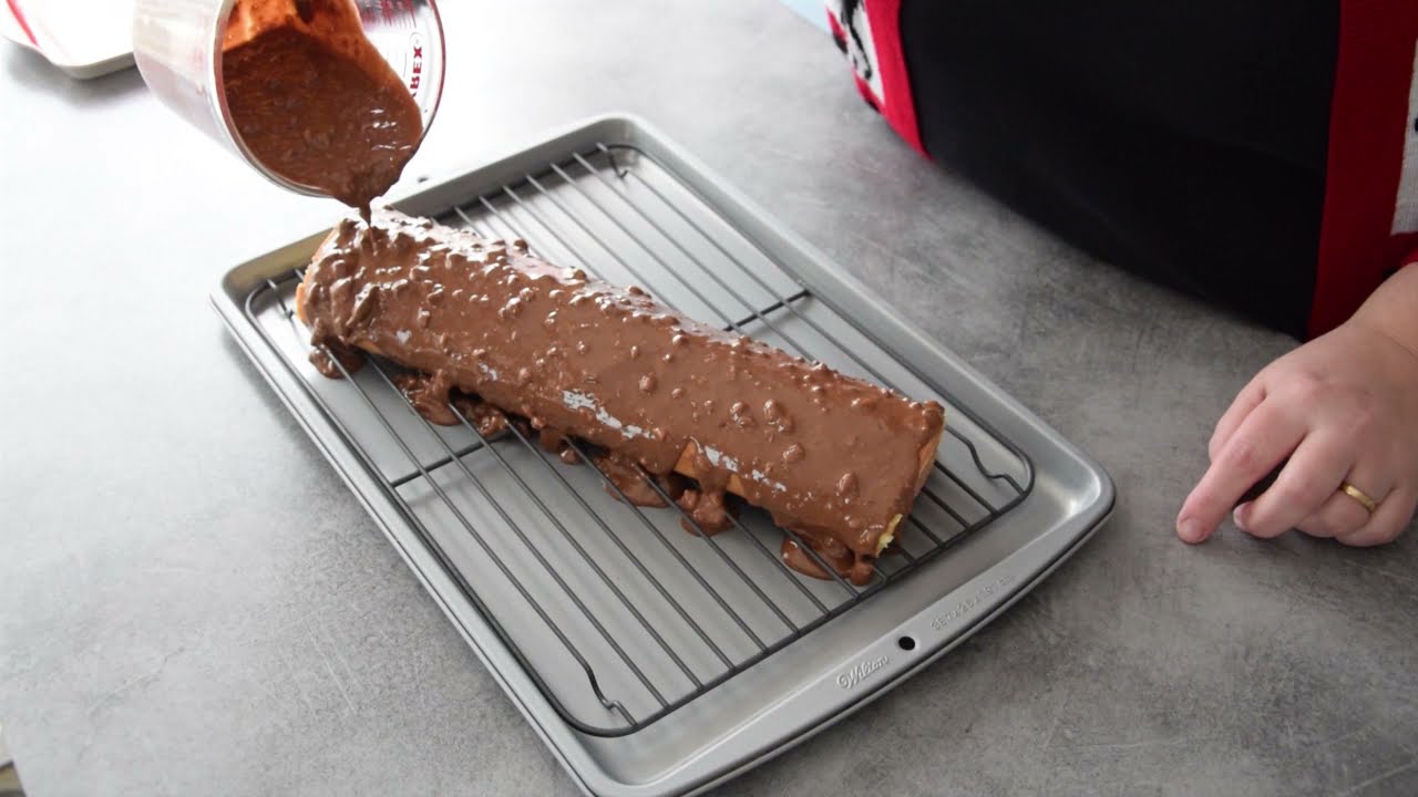 Recette de Noël 🎄🎄🎄La bûche roulée ganache montée praliné