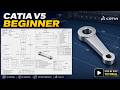 CATIA V5 Beginner Tutorial | Mechanical Lever Design Step by Step
