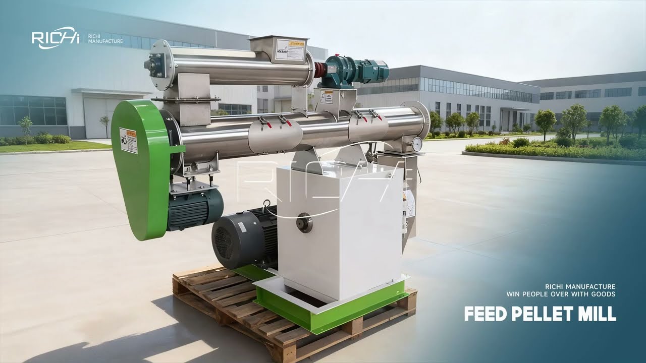 RICHI Animal Feed Pellet Making Machine - Live Test Run Footage | See It in Action!