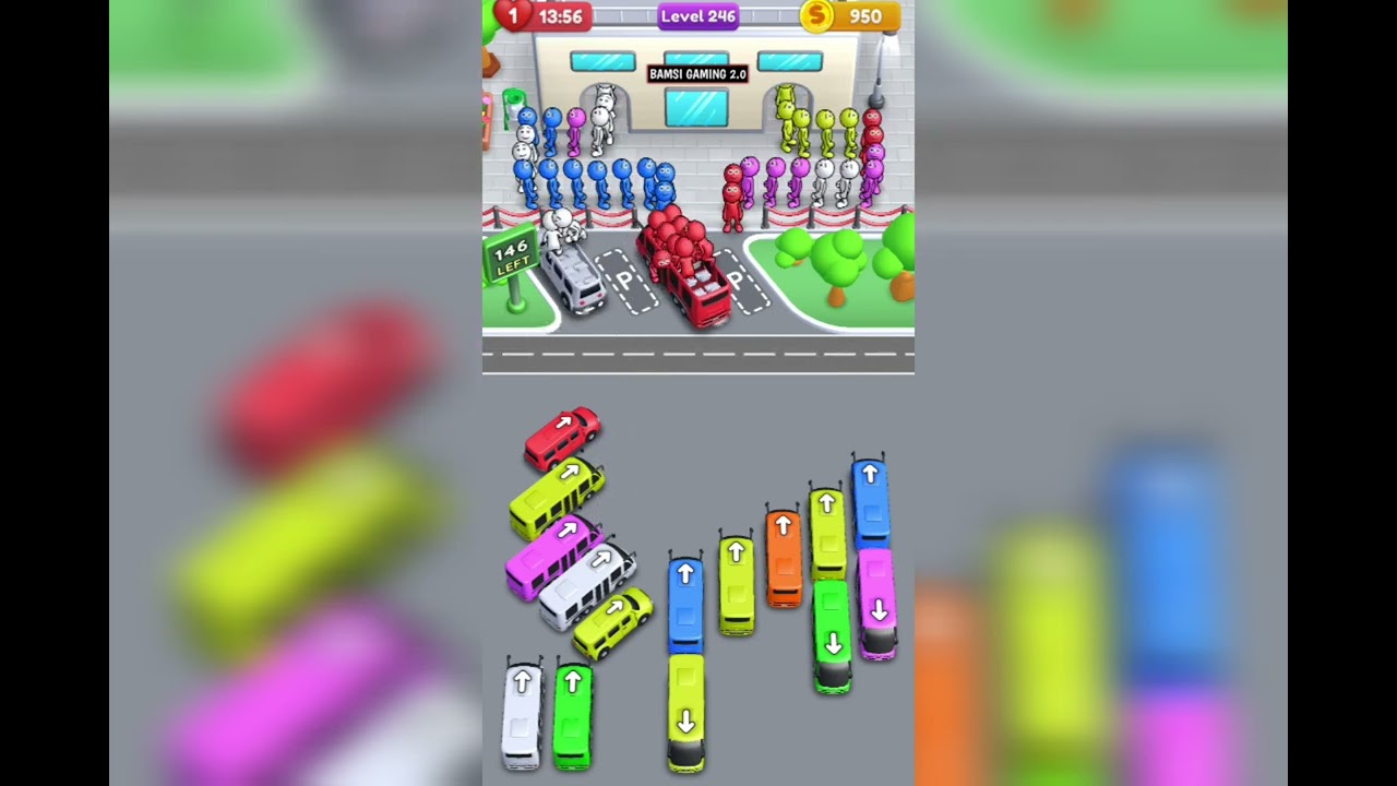 Crowd Express Boarding Puzzle Level 244 Game Walkthrough Solution