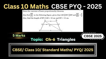 Triangles Class 10 | Previous Year Board Questions | Chapter 6 | CBSE Maths PYQ 2025 | Math Nerd