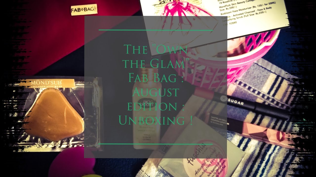 Sugar Cosmetics Product in The "Own The Glam" Fab Bag : August Unboxing : 😍