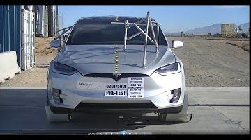 Tesla Model X (2019) Crash Test Compilation (Side Pole, Front, Side)