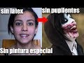 Maquillaje JEFF THE KILLER Sin látex, sin pintura, sin pupilentes (Menos de $5 dólares)