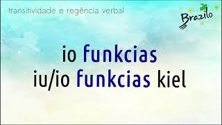 FUNKCII verbo em Esperanto