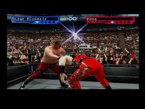 Shawn Michaels vs Kane (TLC) WWF Title - WWF Smackdown 2 (PS1)