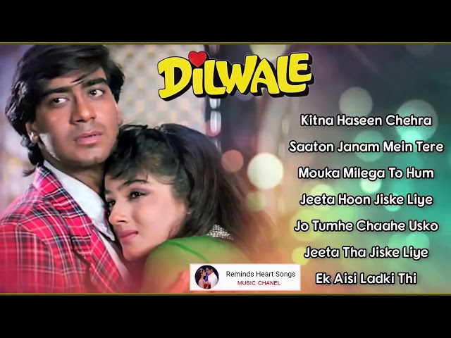 Dilwale 💞 All Songs With Dialogues 💞 Ajay Devgan, Raveena Tandon 90's Bollywood Romantic Song class=