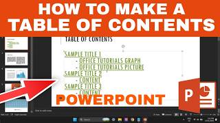 How to Make a User-Friendly Table Of Contents In PowerPoint