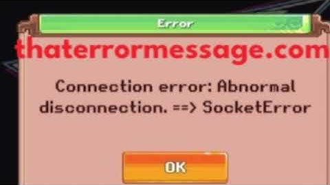 Connection error: Abnormal disconnection (Bomb Crypto Game)