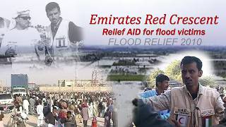 Emirates Red Crescent relief aid to flood victims with Pervaiz Imran 2010