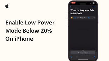 How To Enable Low Power Mode Below 20% On iPhone 2025 | Automate Low Power Mode On iOS