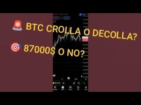 🚨 BTC CROLLA O DECOLLA? 🎯 87000$ O NO?