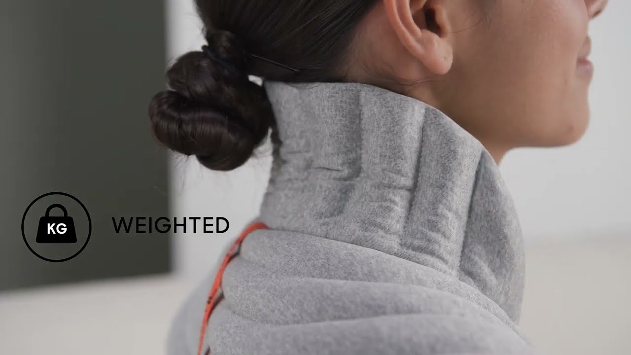 Sharper Image Heated Neck + Shoulder Wrap Hot or Cold Weighted Comfort