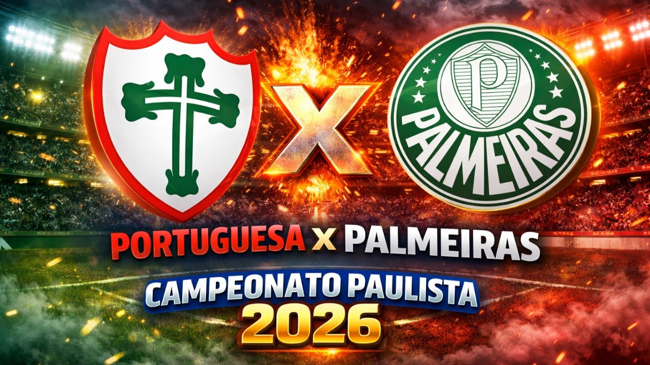 PORTUGUESA X PALMEIRAS - CAMPEONATO PAULISTA 2026 - PES SIMULADO