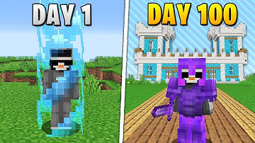 I Survived 100 Days in a 1x1 WORLD BORDER...