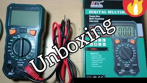 HTC 830L+ MULTIMETER UNBOXING
