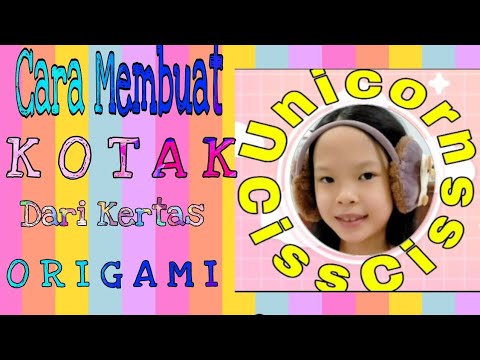 Cara membuat kotak dari kertas origami 