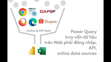 Khoá học Power Query truy vấn thông tin trên Web phải đăng nhập, API, online data sources