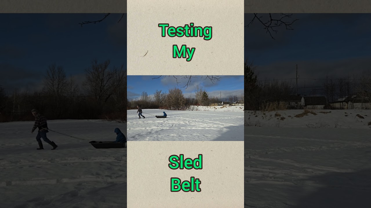 Testing my sled belt with help from 
