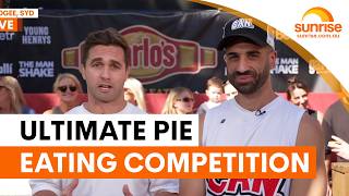 Download lagu Australia's ultimate pie eating championship hits Sydney | Sunrise