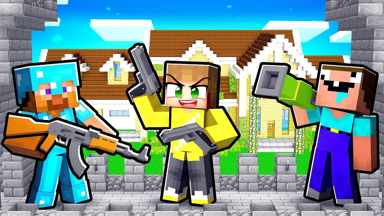 Muur Bouwen Om Kleurstad (Minecraft Survival)