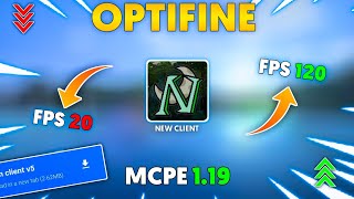 Best fps boost OPTIFINE for Minecraft PE 1.19  / 1.20. || f1 button , quick loot, f8 button