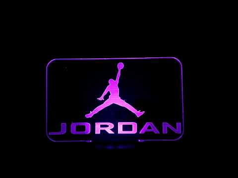 Basketball Michael Jordan Usb 3d Led Night Light-SLONG LIGHT - YouTube