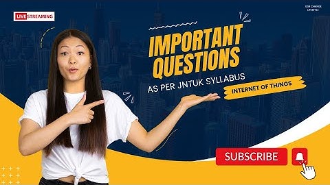 Important questions for IOT // Internet Of Things // jntuk syllabus r20 // #exams #questions